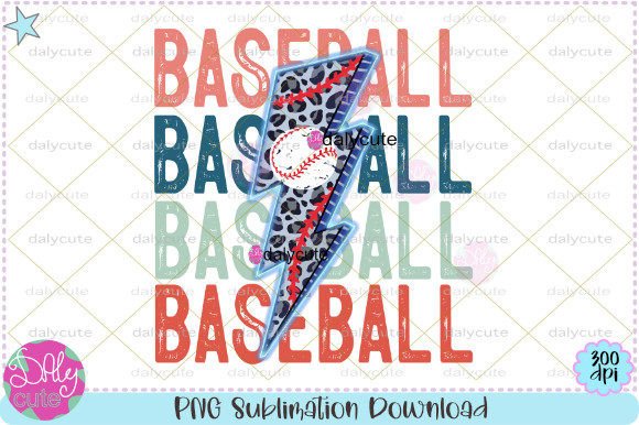 Baseball Game Day Stacked Sublimation: A Visual Boost for Sports-Themed Content