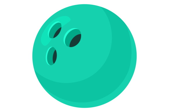 Bowling Ball Icon: A Sporty Graphic for Lifestyle and Editorial Design