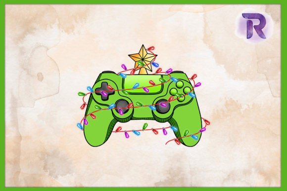 Christmas Tree Game Controller Graphics for Crafts & Handmade Business