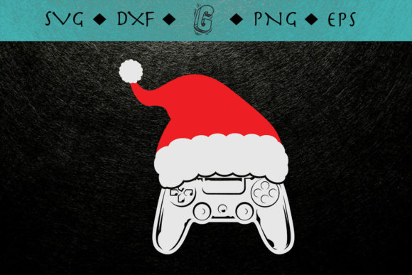Christmas Video Game Controller Graphics for Print Templates