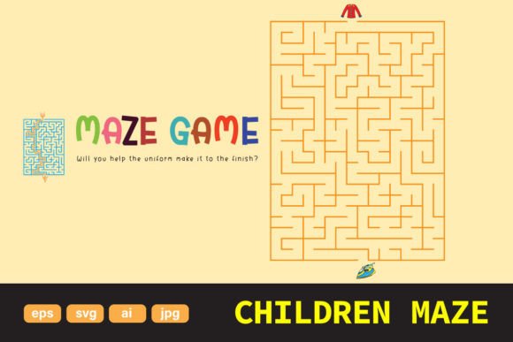 Engaging Maze Game Graphics for K-12 Educational Blogs