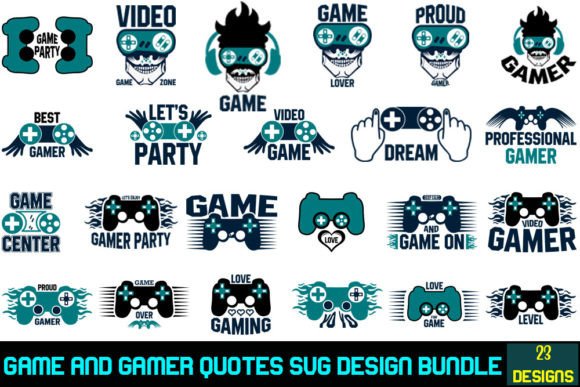 Game and Gamer SVG Design Bundle: Graphics for Crafts & Marketing