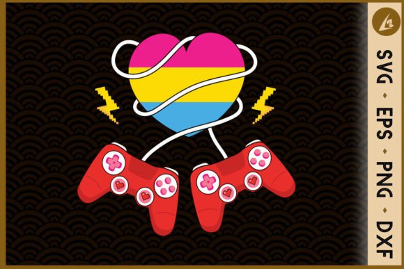 Game Controller Couple Heart LGBT Graphics for Crafts & Handmade Business
