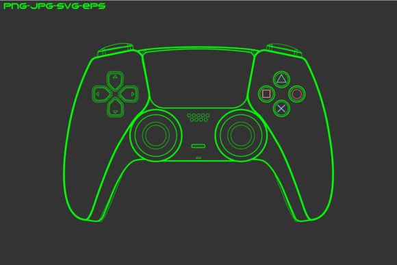 Game Controller Graphics for Playful Branding and Bold Packaging Design