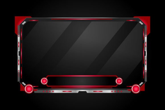 Game Streaming Interface Element Panel: A Dynamic Graphic Template for Bold Visual Design