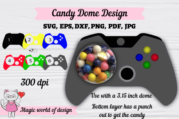 Gamer Candy Dome: A Crafty SVG for Game Lovers & Sweet Treats