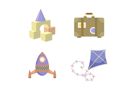 Kids Toy Game Graphics & Icons: A Playful Visual Boost for Content Publishers