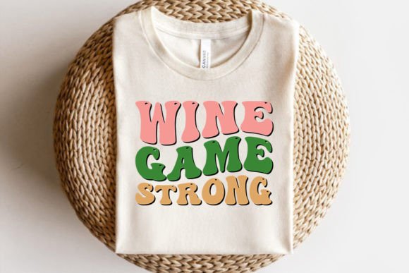 Retro Mom Life SVG Design, Wine Game Graphics for Print Templates