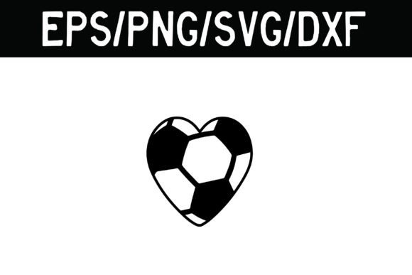 Soccer Heart SVG: A Playful Graphic for Crafts & Creative Projects