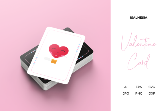 Valentine Love Game Card Vector Design for Crafts & Graphics