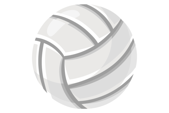 Volleyball Ball Icon: A Playful Graphic for Beach-Themed Content
